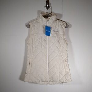 NWT Columbia Copper Crest Puffer Vest Ivory White XS